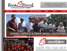 Tablet Screenshot of kevinharvickfoundation.org